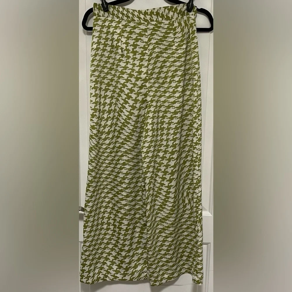 Urban Outfitters Green Palazzo Pants Womens Medium High Rise Boho Retro - Picture 2 of 16